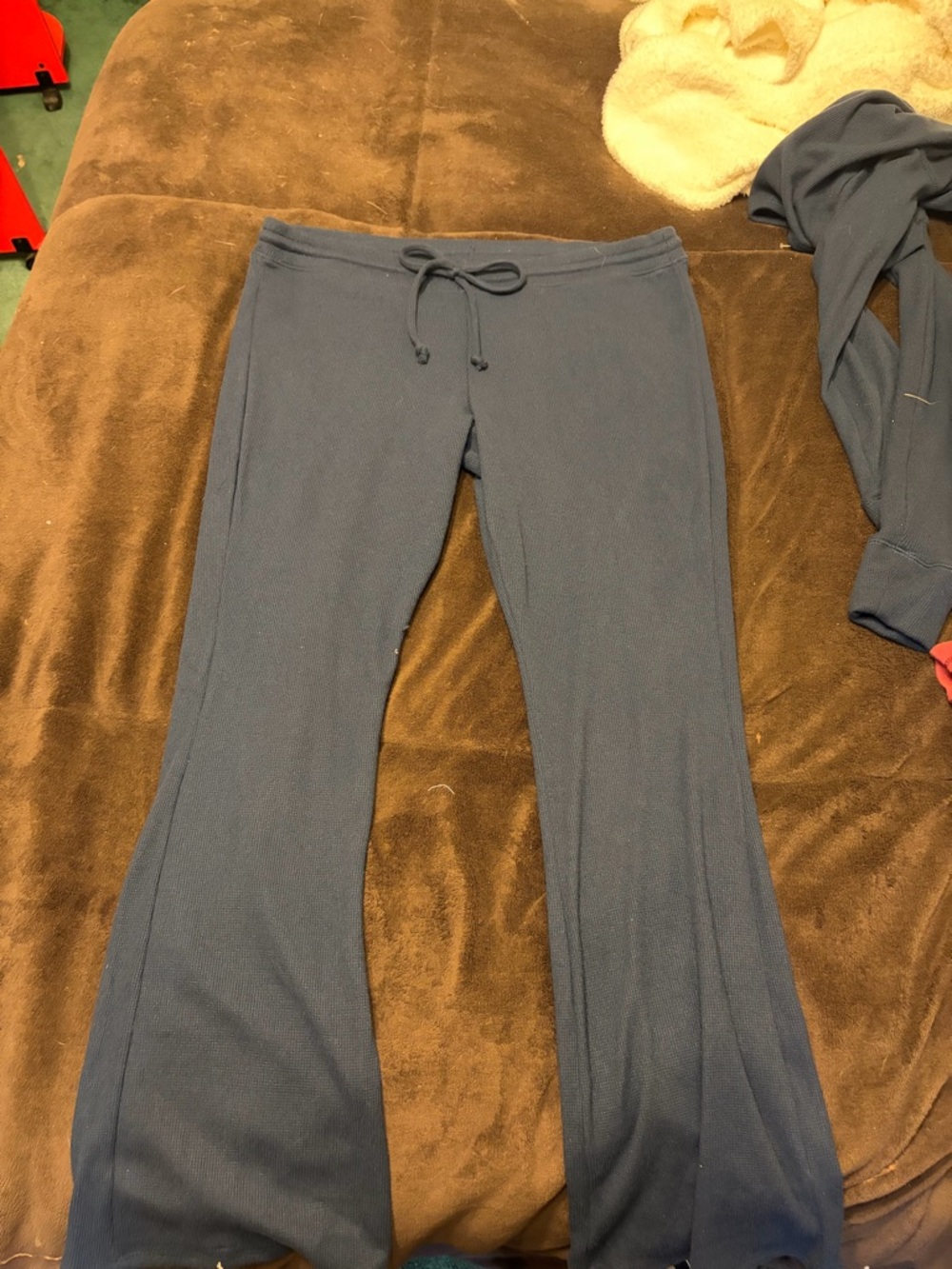 Gilly Hicks Navy Ribbed Lounge Pants